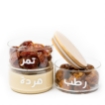 Picture of Three Stackable glass jar with Natural bambo lid