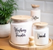 Picture of Airtight glass Jar 4 Liters - Natural Wood Lid