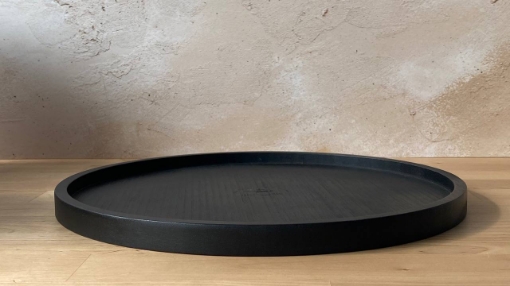 Picture of Natural Wood Tray - Black