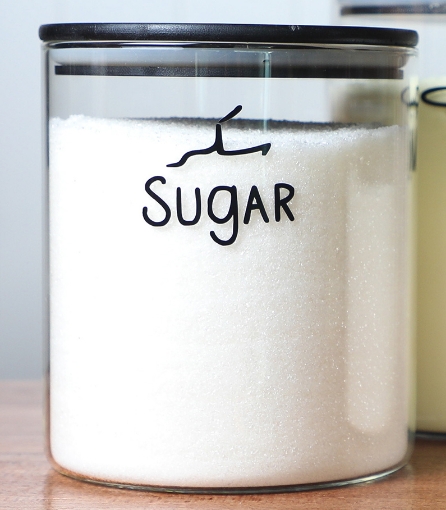 Picture of Airtight Glass Jar - Black Lid 2.5 L -Straight 