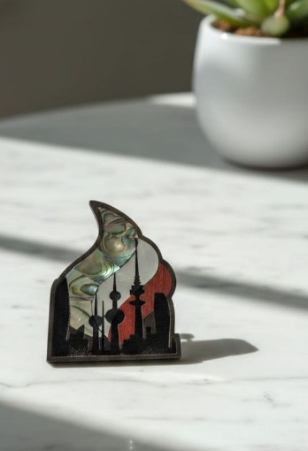 Picture of Kuwait City Brooch -  مدينة الكويت