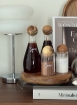 Picture of Condiments set  With Acacia Ball Lid and Acacia Wood stand