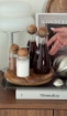 Picture of Condiments set  With Acacia Ball Lid and Acacia Wood stand